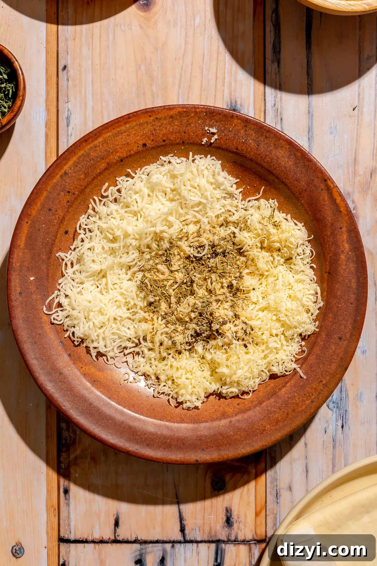 Cheese mixture for Mini Croque Monsieur Bites.