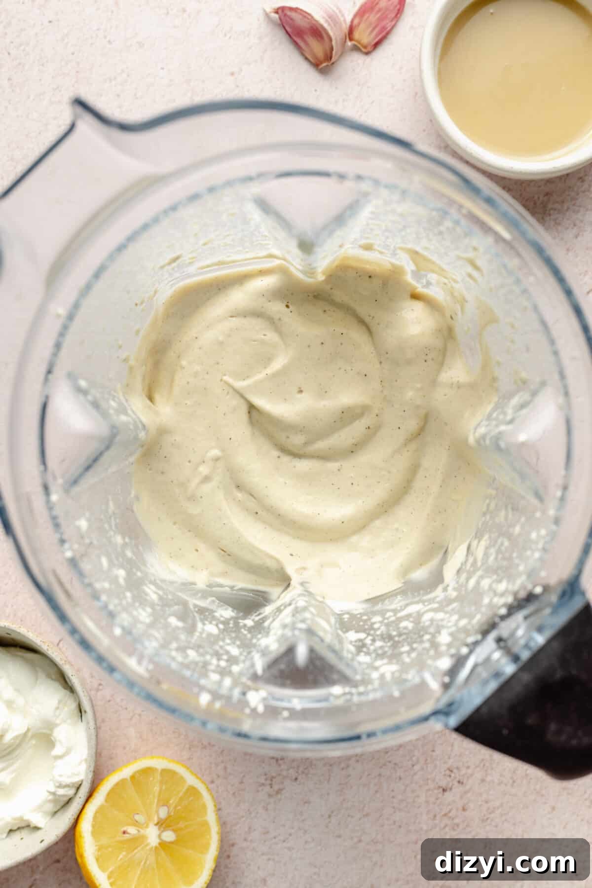 Spicy Lamb and Roasted Eggplant Labneh Recipe 5 Eggplant Labneh whipped in a blender.