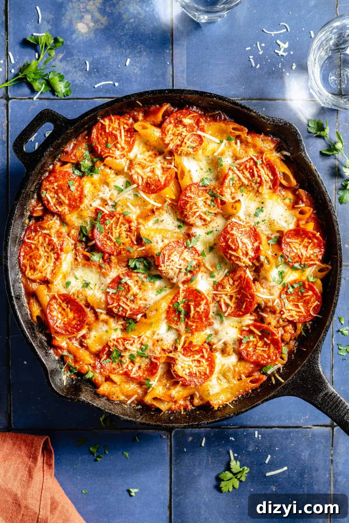 Skillet Pizza Penne: Cheesy One-Pan Pasta 2 Skillet Pizza Penne
