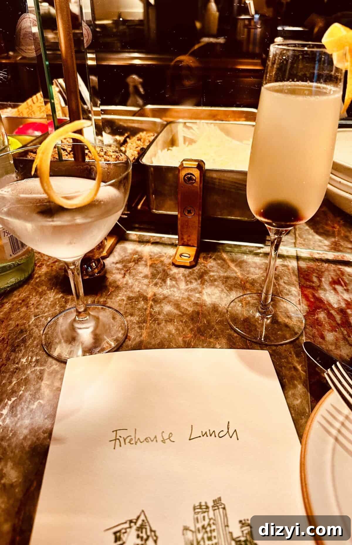 Ultimate London Travel Guide: Top Sights, Tips and Itineraries 4 A photo of a menu and some drinks at Firehouse for the London Travel Guide.