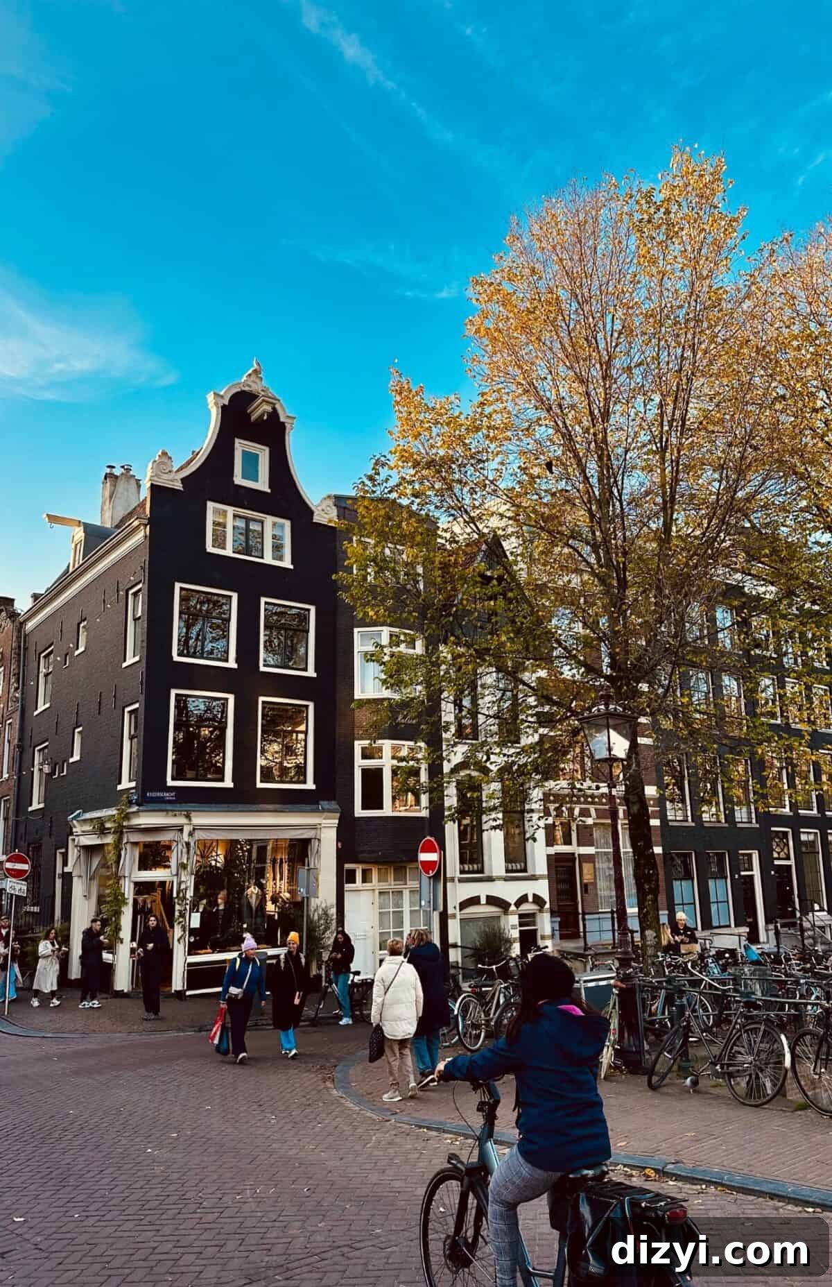 A cute street corner in Amsterdam.