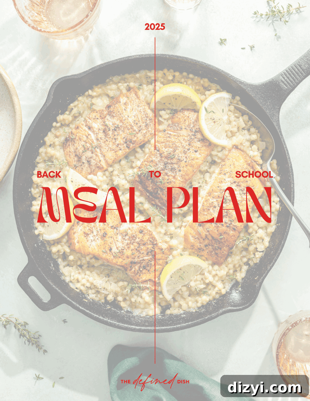 the defined dish back to school meal plan cover