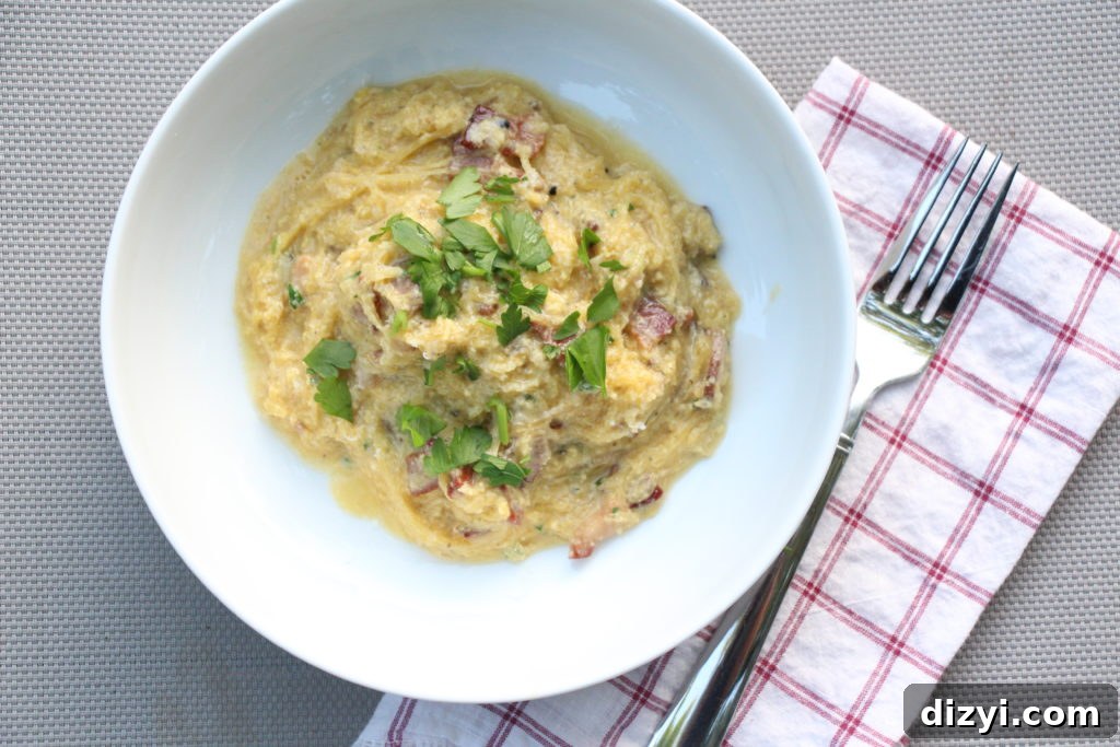 Spaghetti Squash Carbonara