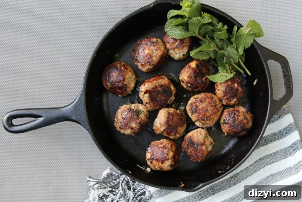Greek Lamb Meatballs