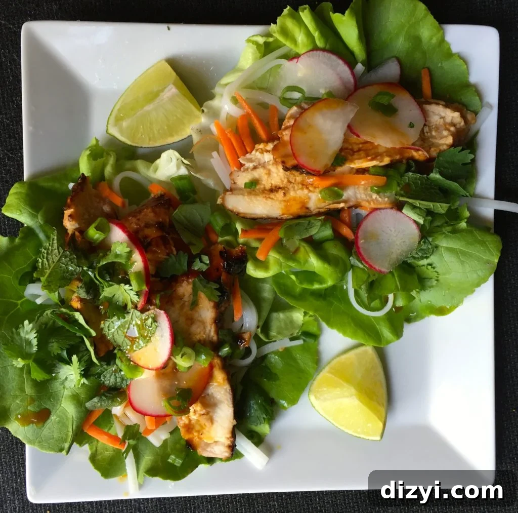 Grilled Chicken Teriyaki Lettuce Roll-ups
