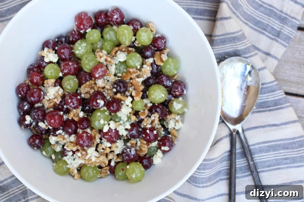 Grape, Walnut & Blue Cheese Salad