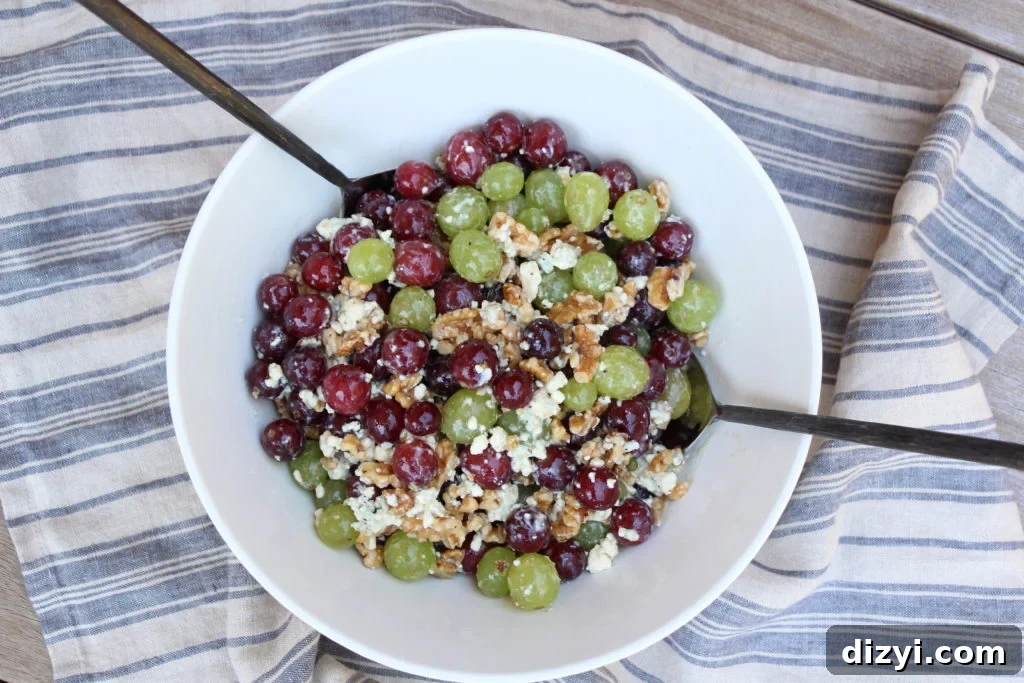 Grape, Walnut & Blue Cheese Salad
