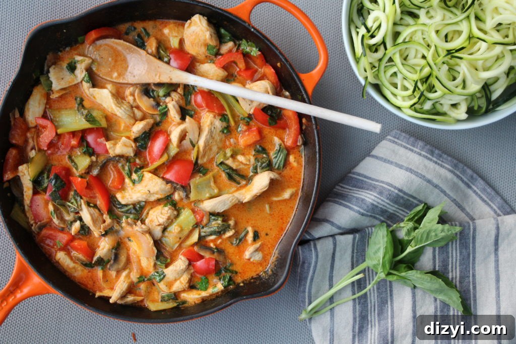 Thai Red Curry with Chicken and Veggies