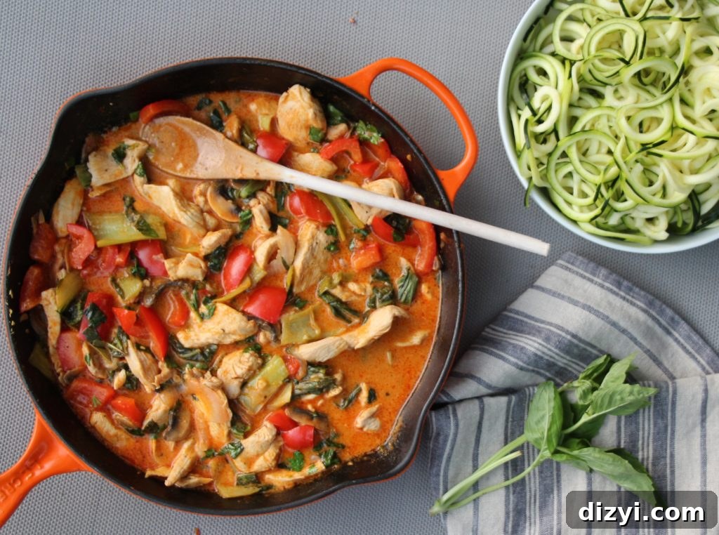 Thai Red Curry with Chicken and Veggies