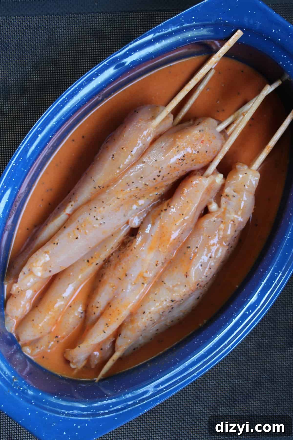 Grilled Thai Chicken Satay Recipe with Spicy Peanut Sauce 3 Grilled chicken satay skewers
