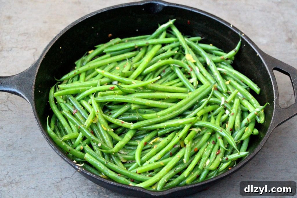 Garlicky Green Beans