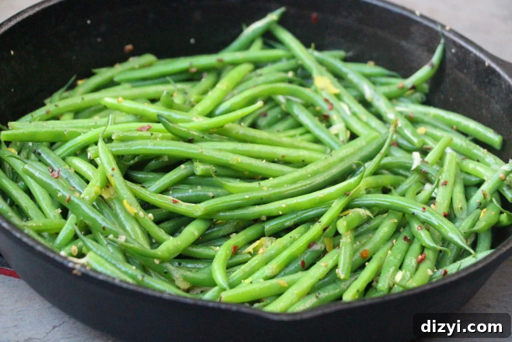 Garlicky Green Beans