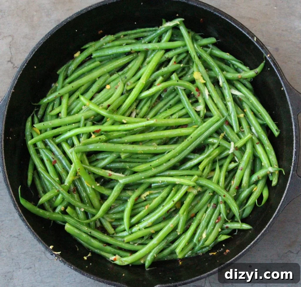 Garlicky Green Beans