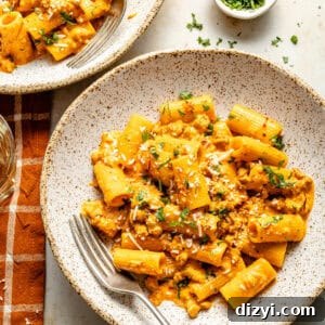 Creamy Sausage Rigatoni