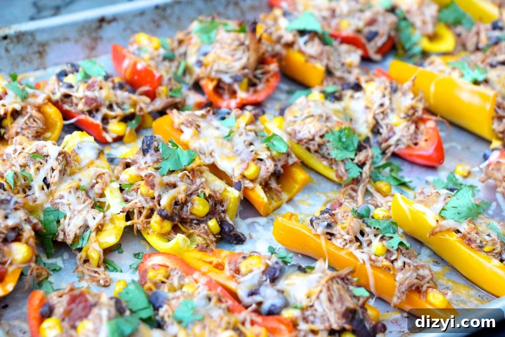 Mini Pepper Chicken "Nachos"