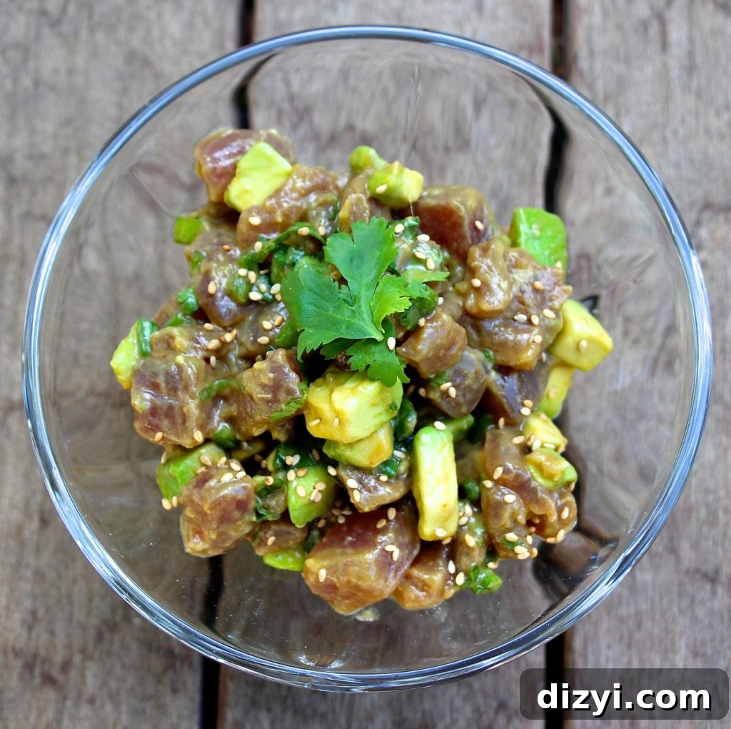 Ahi Tuna Tartare Recipe with Avocado and Sesame 2 IMG_7676