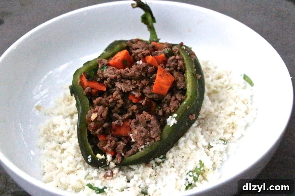 Stuffed poblano peppers