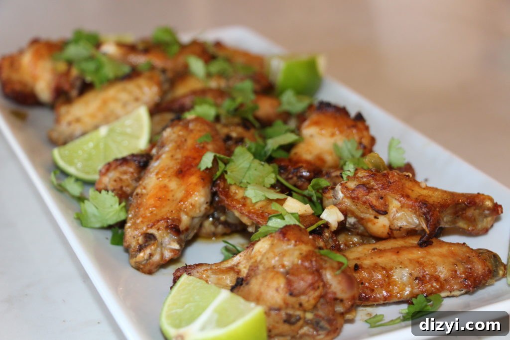 Spicy Cilantro-Lime Baked Chicken Wings