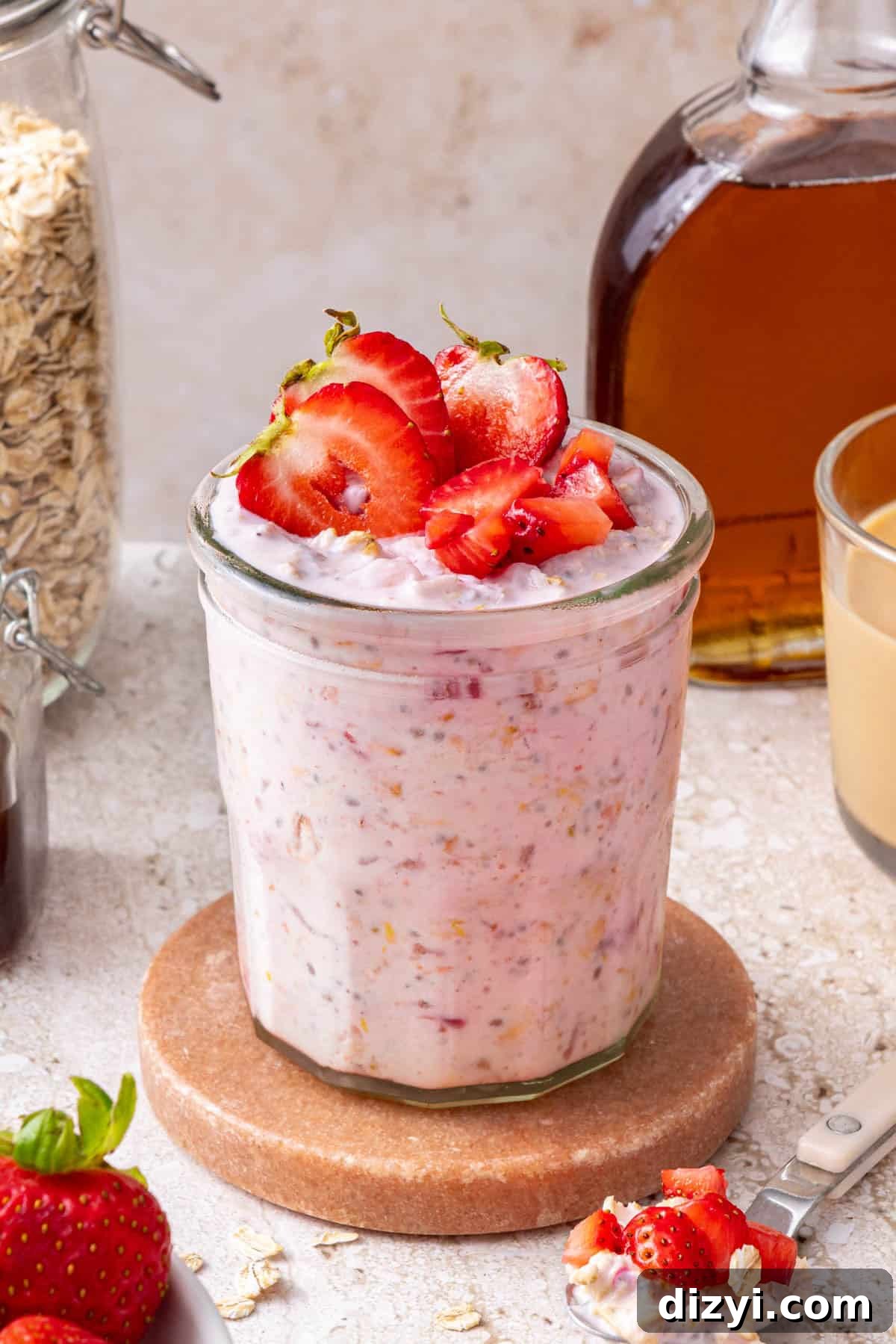 Overnight Oats Recipes: 3 Flavorful Breakfast Ideas 7 Strawberry overnight oats.