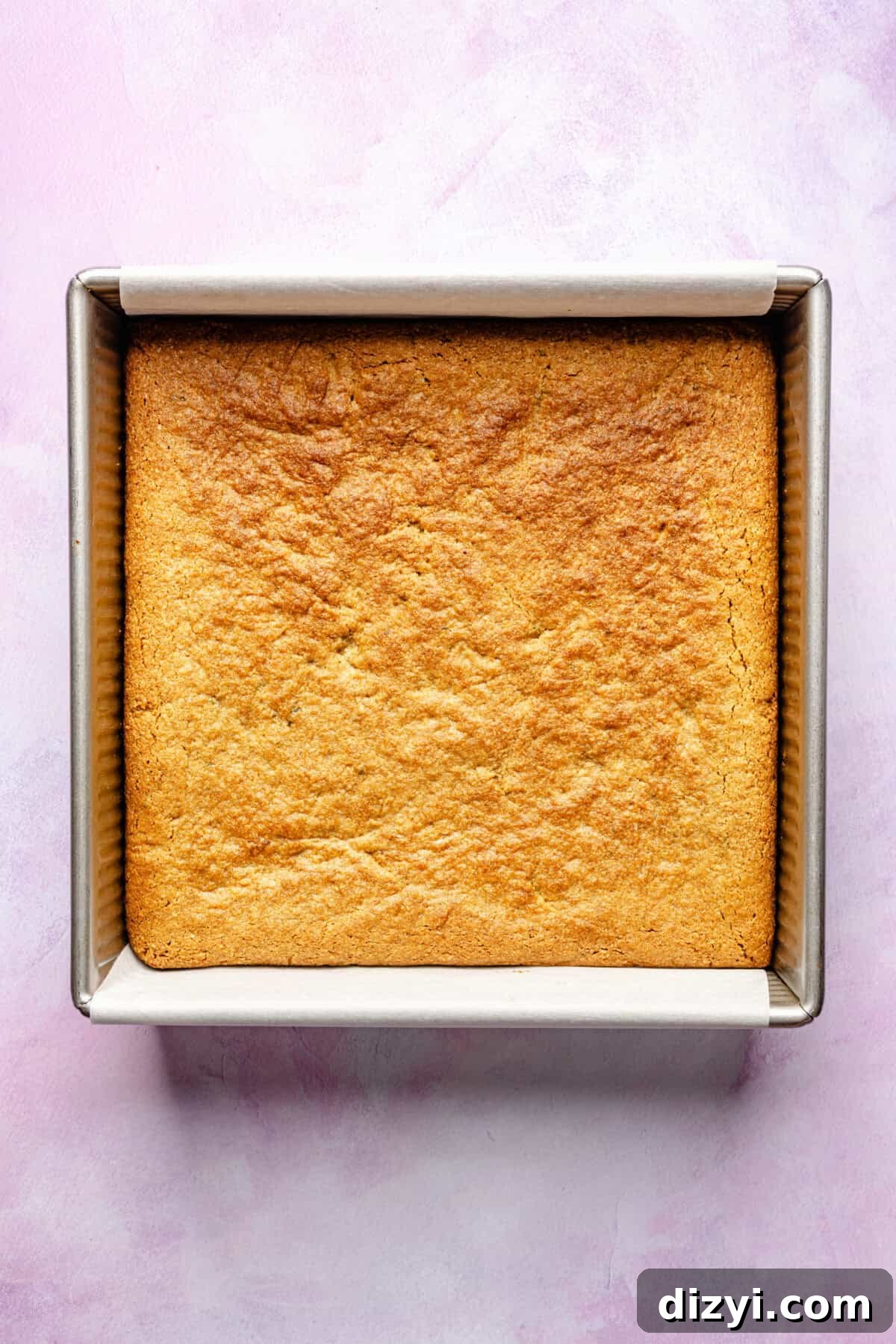 Copycat Starbucks Coconut Lime Bars base in baking pan.