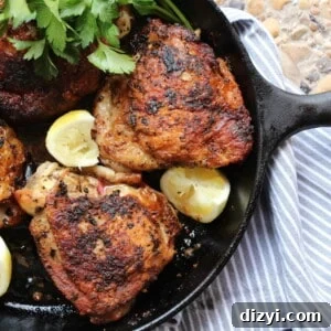 Pan-Roasted Greek Chicken Thighs - hero