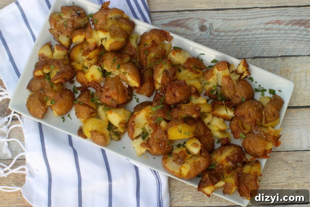 Crispy Duck Fat Smashed Potatoes Recipe 4 Crispy Duck Fat Smashed Potatoes