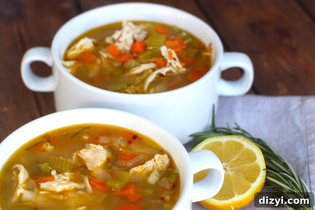 Lemon Rosemary Chicken Soup Recipe: One-Pot Comfort 2 Lemon and Rosemary Chicken Soup