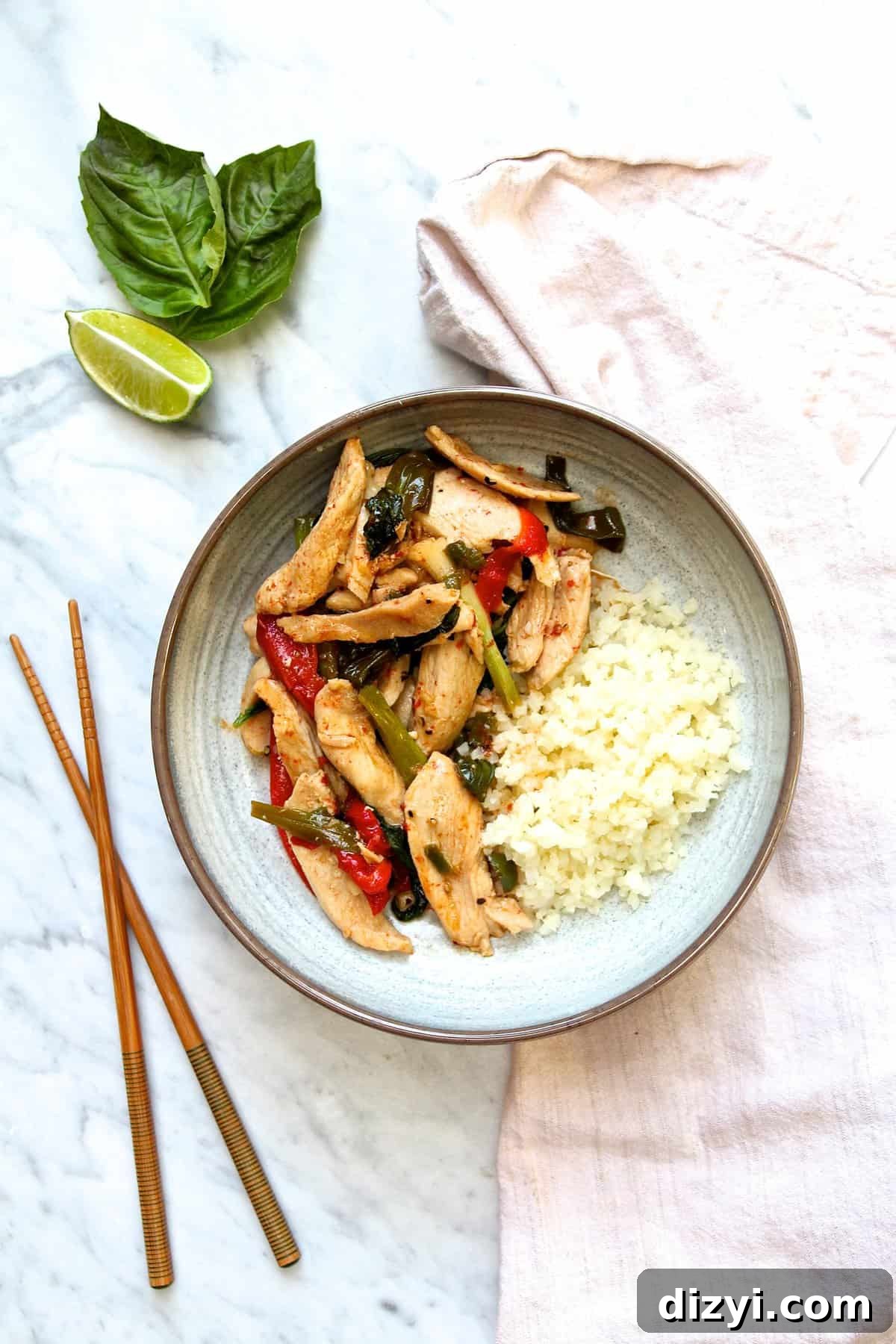 Spicy Chicken and Basil Stir Fry