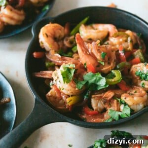 Sizzling Shrimp Fajitas