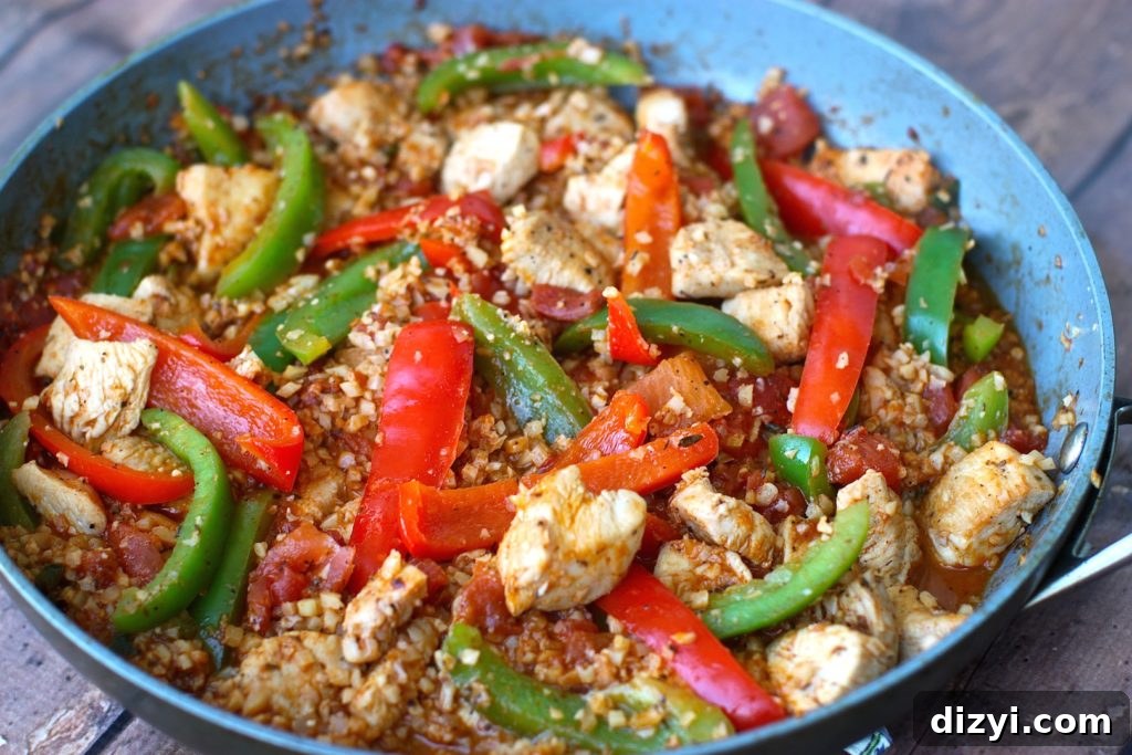 Cajun Chicken and Cauli "Rice"