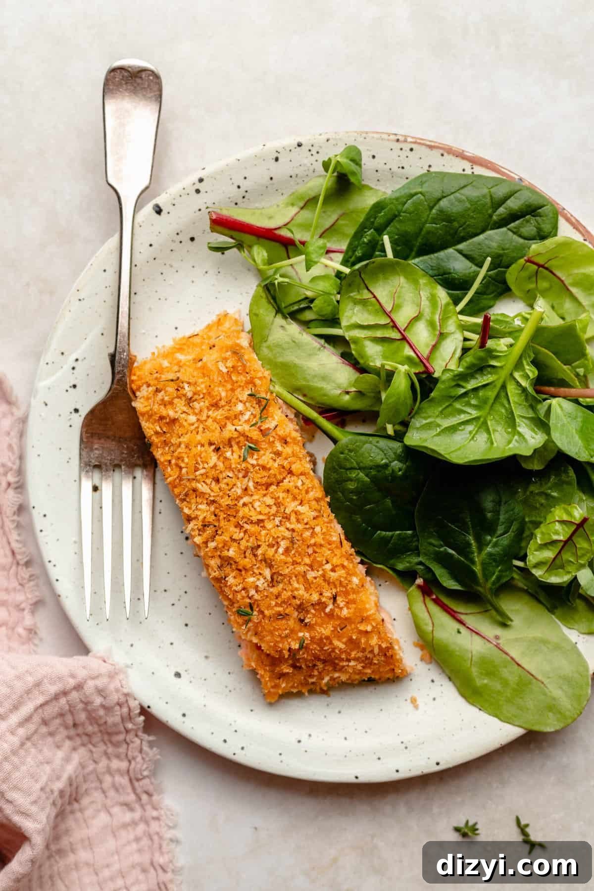 Crispy Panko-Crusted Salmon with Lemon and Herbs 2 panko-crusted baked salmon