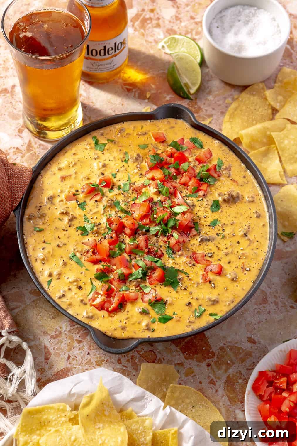 Slow Cooker Chili with Melted Cheese Dip 2 Crockpot Chili Con Queso