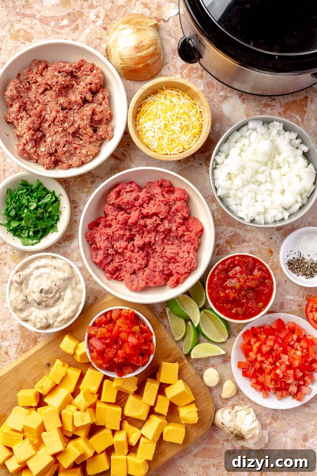 Slow Cooker Chili with Melted Cheese Dip 4 Crockpot Chili Con Queso