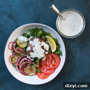 Bunless Lamb Burgers with Mint Sauce