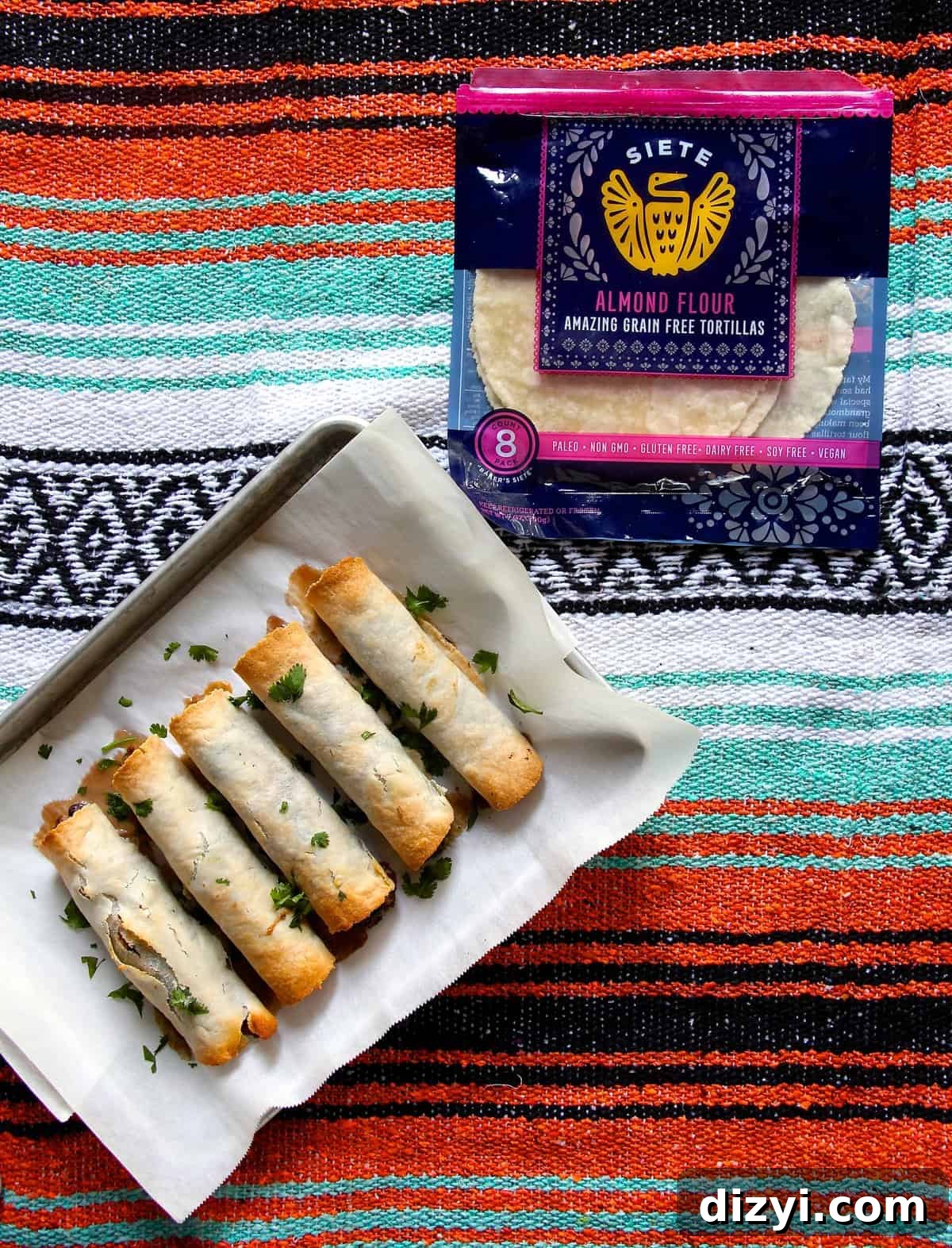 Grain-Free Turkey and Black Bean Taquitos