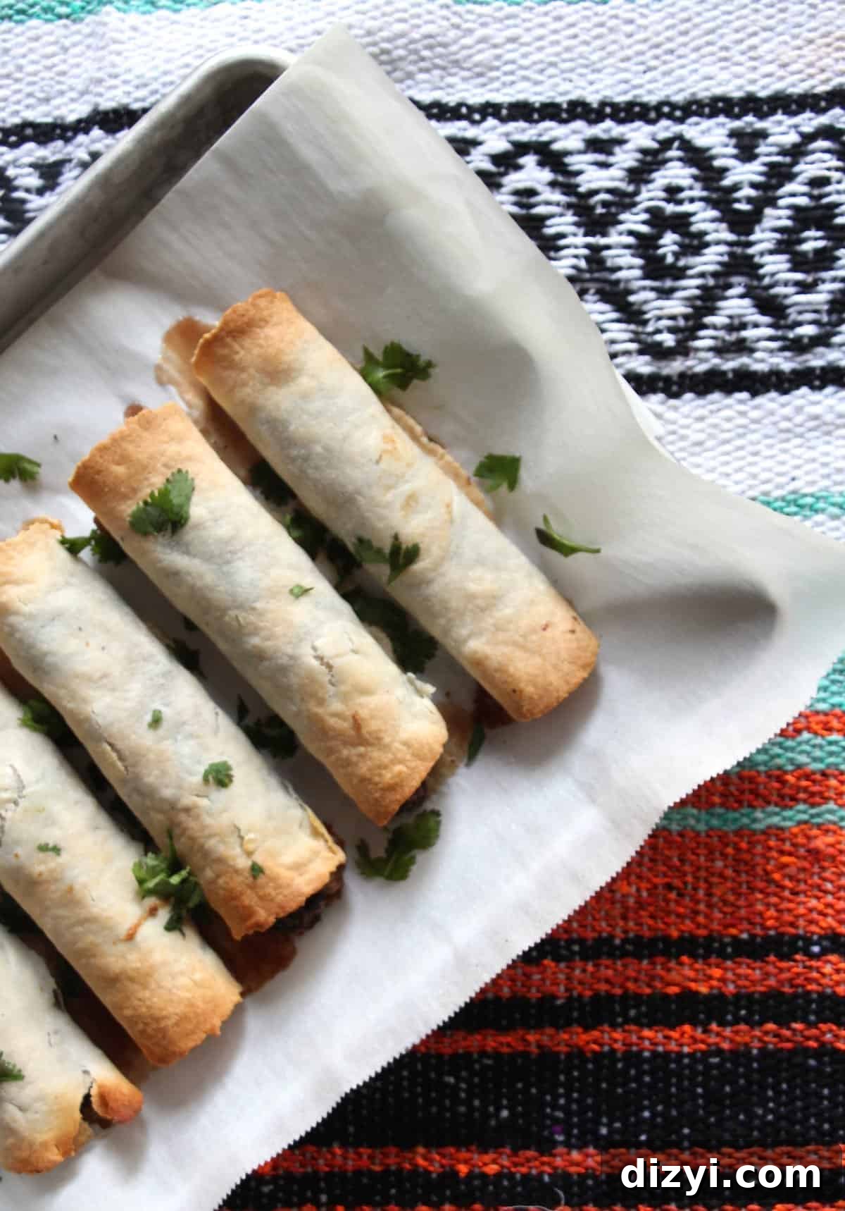 Baked taquitos