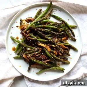 Stir-Fried Szechuan String Beans with Shiitake Mushrooms