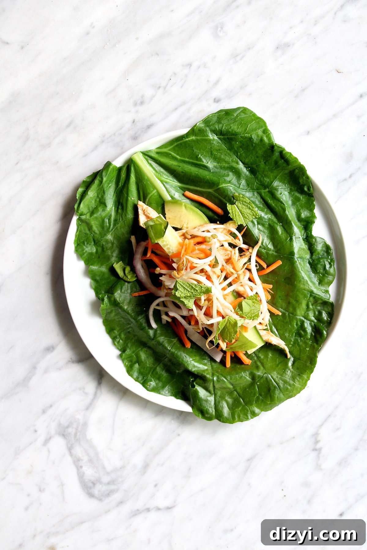 Whole30 Collard Wrap Spring Rolls
