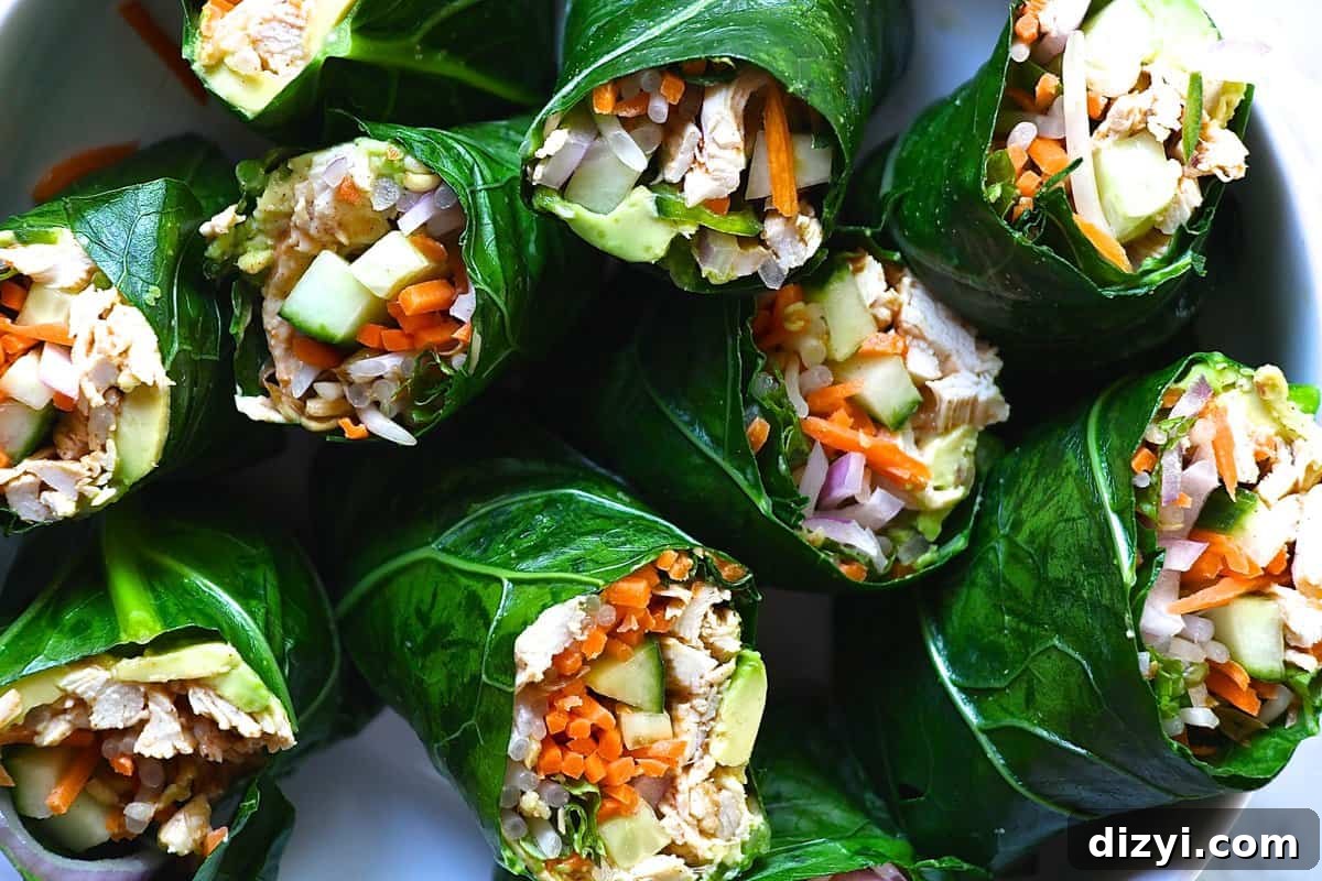 Whole30 Collard Wrap Spring Rolls