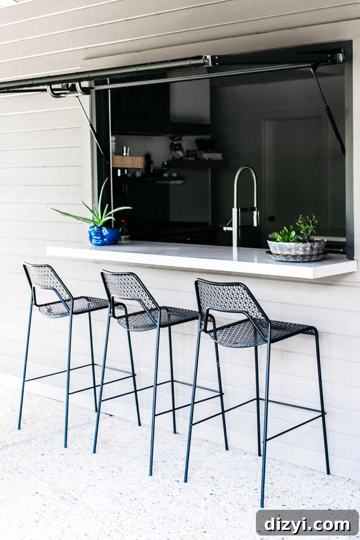Large garage-style window opening to the patio