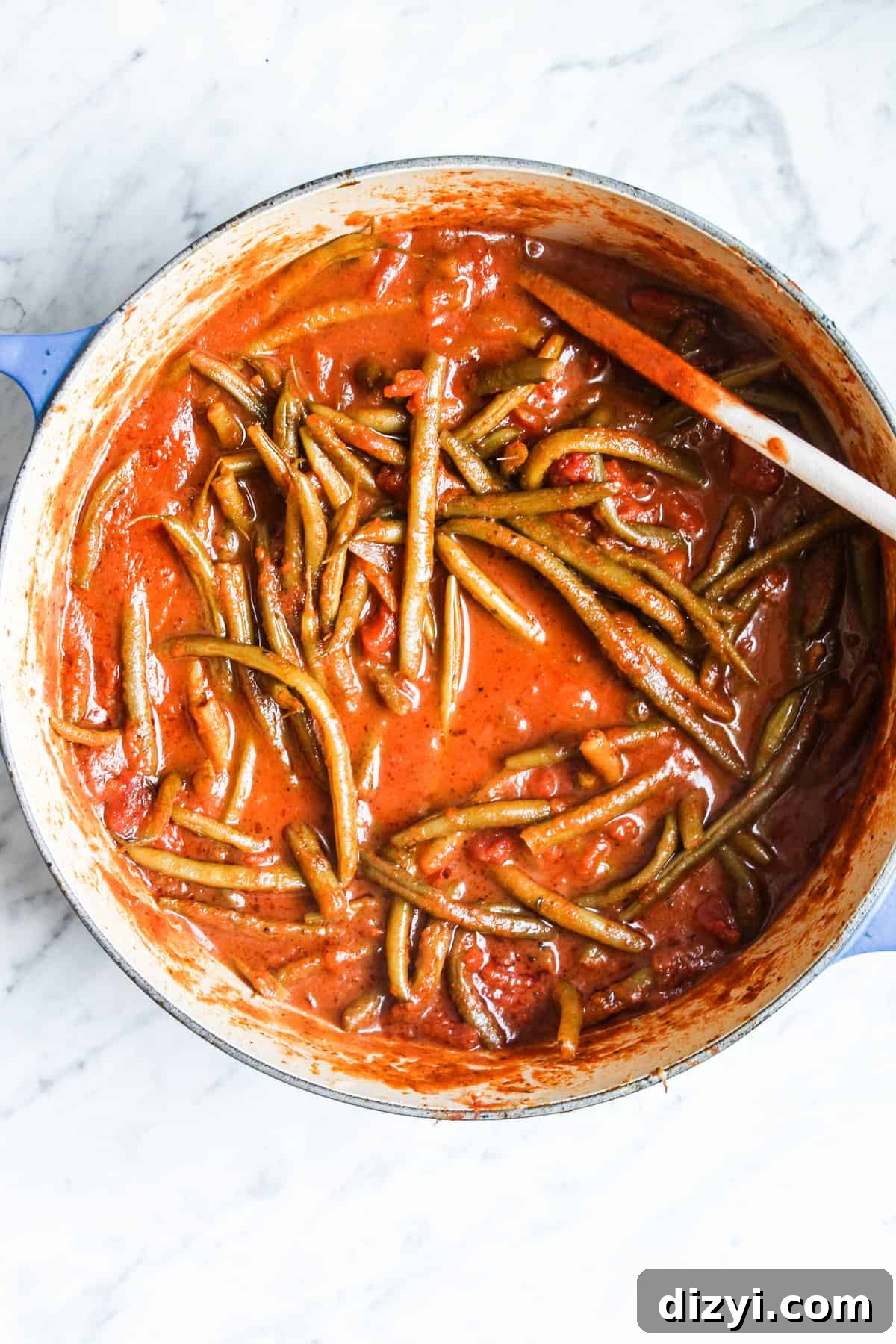 Fasolakia: Greek Stewed Green Beans in Tomato Sauce 2 Greek Style Green Beans (Fasolakia)