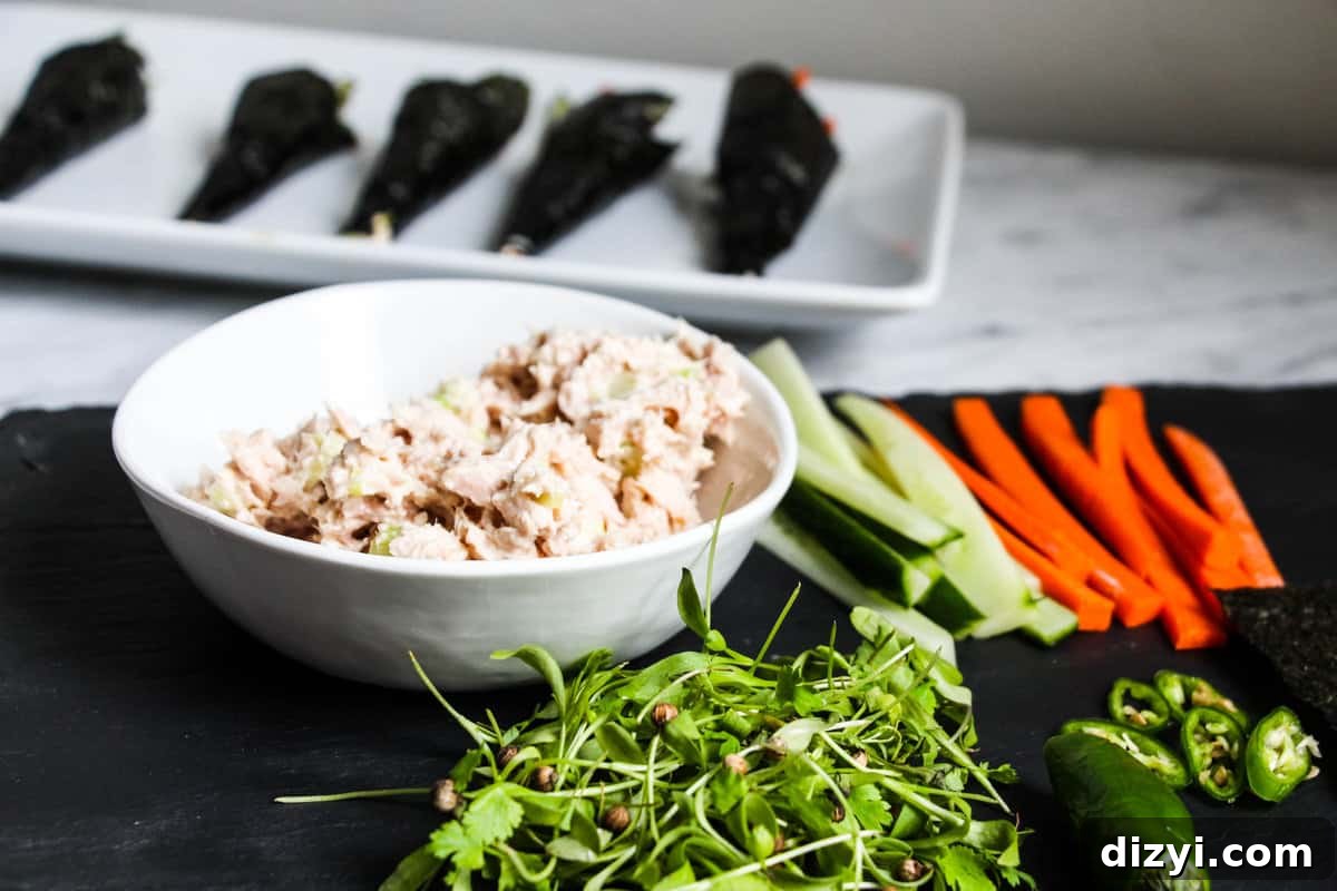 Tuna Temaki (Tuna Hand Rolls)