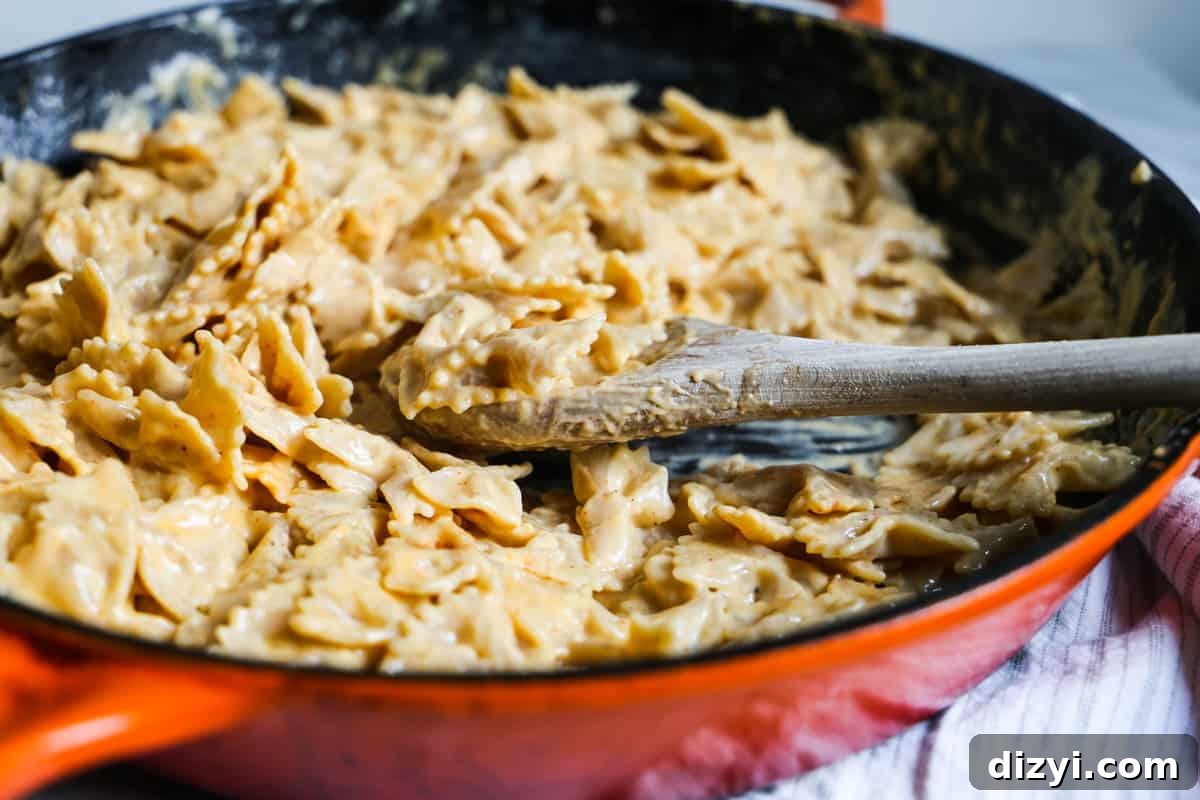 Finished One-Pot Mac and Cheese