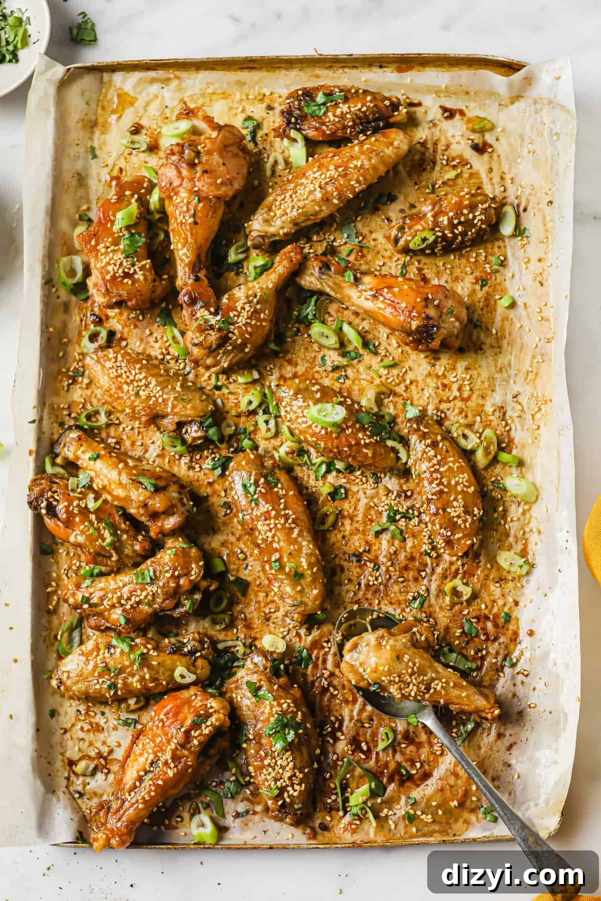 Crispy Oven-Baked Sesame Chicken Wings 4 baked sesame chicken wings