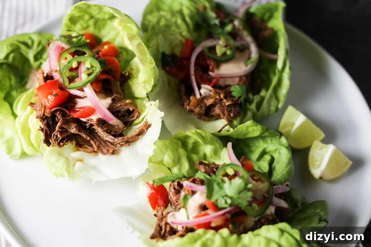Shredded barbacoa beef in a bowl