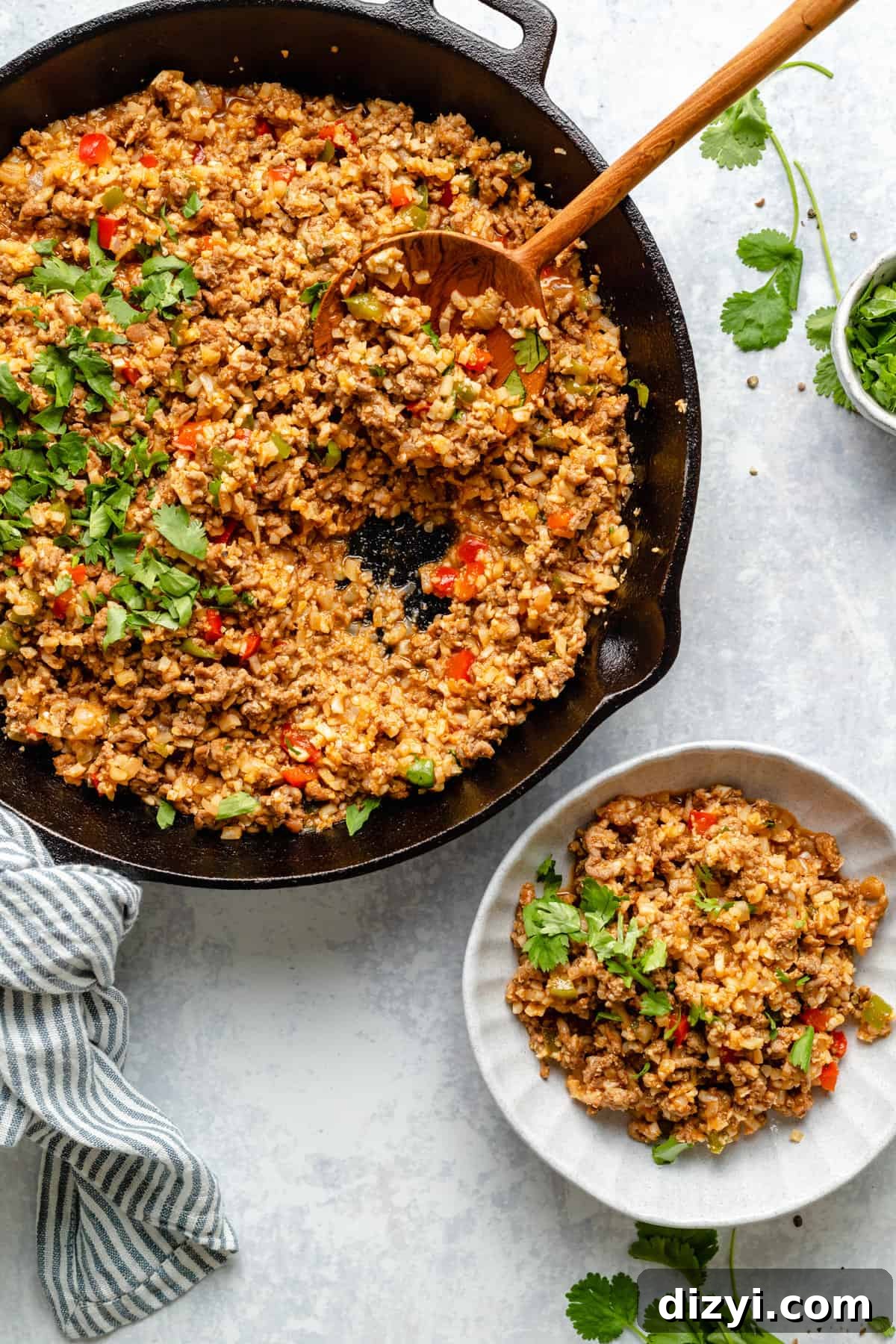 Whole30 Beef Enchilada Skillet