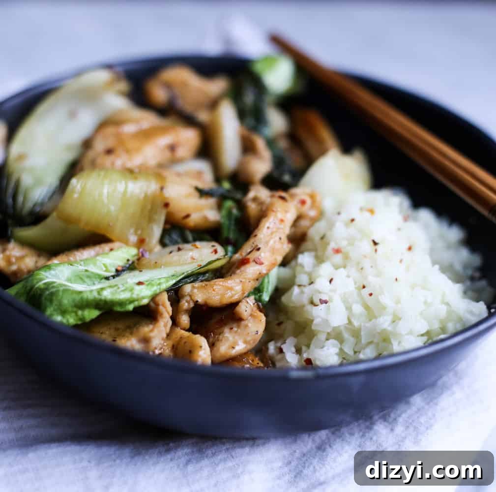 Stir-Fried Chicken and Baby Bok Choy main