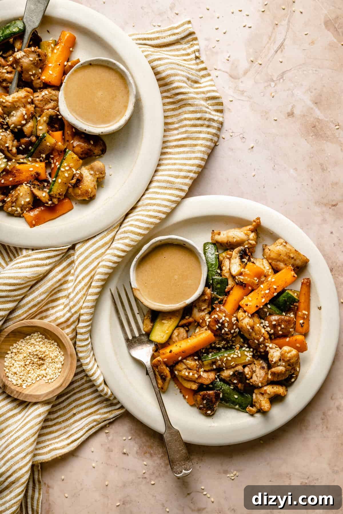 hibachi style chicken with magic mustard sauce