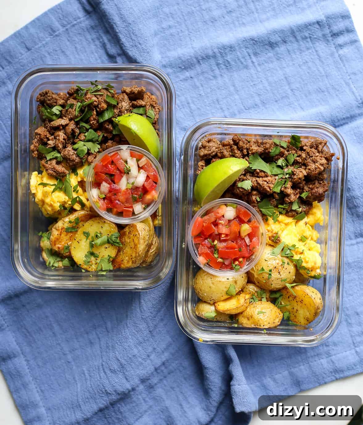 Meal Prep Breakfast Taco Bowls