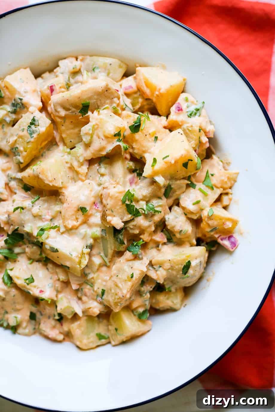 Buffalo Potato Salad Recipe with Blue Cheese and Bacon 3 Buffalo Potato Salad